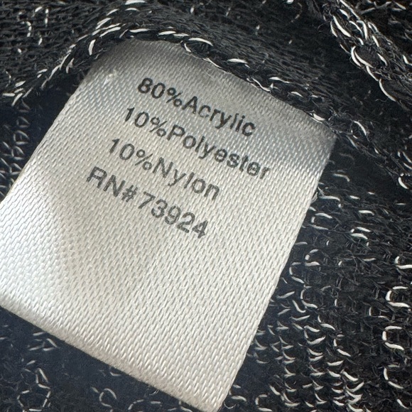 Ming Wang Jacket Womens Size XL Black and Pink Houndstooth cardigan knit - Picture 10 of 11